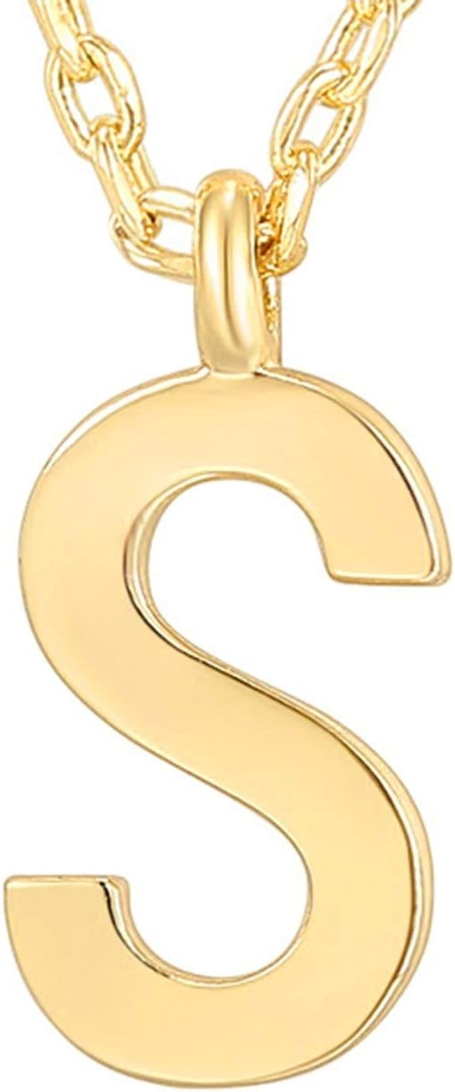 image:imagePAVOI 14K Gold Plated Initial Necklace Letter Necklaces for Women S