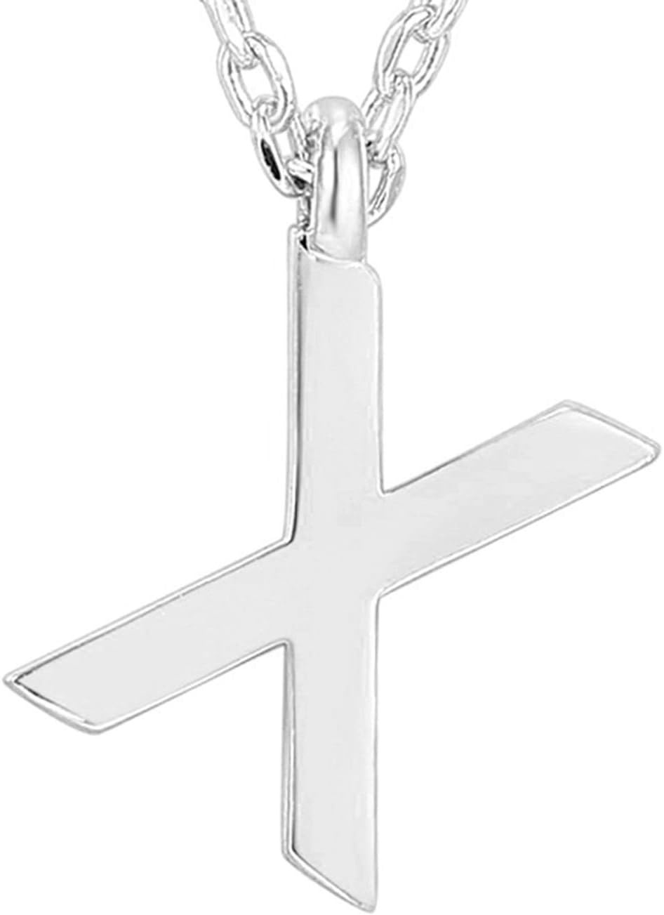 image:imagePAVOI 14K Gold Plated Initial Necklace Letter Necklaces for Women X
