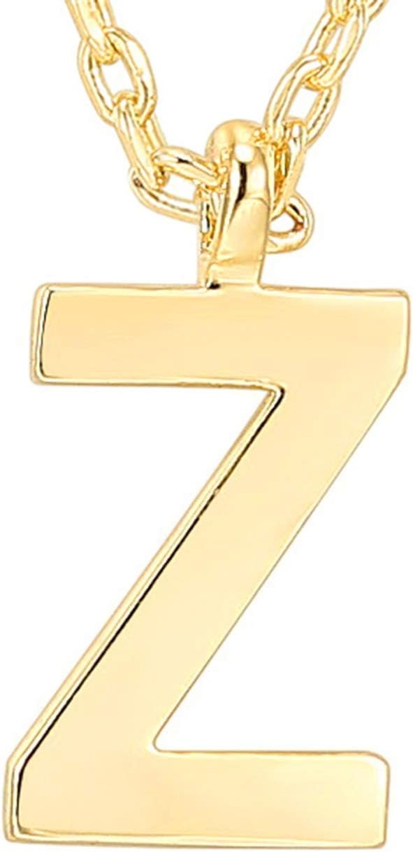 image:imagePAVOI 14K Gold Plated Initial Necklace Letter Necklaces for Women Z