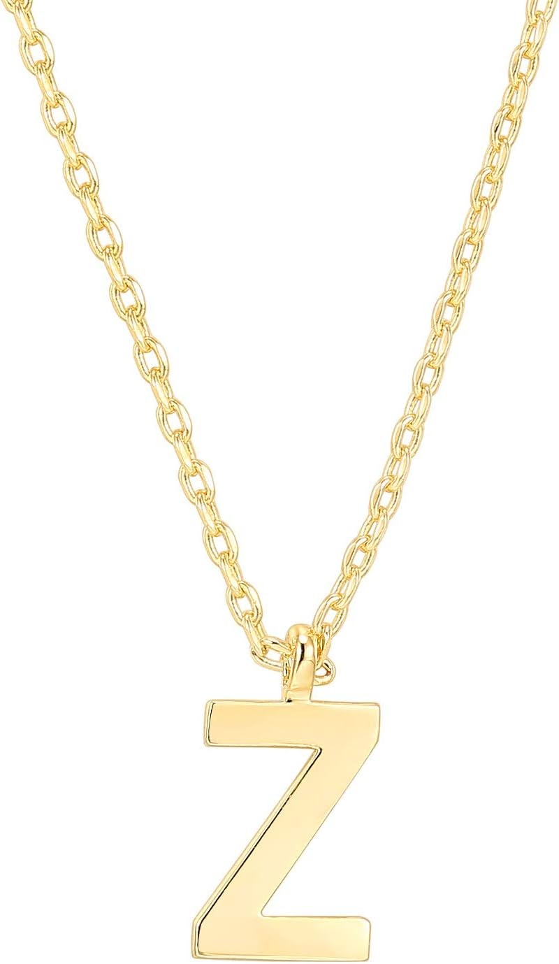 image:imagePAVOI 14K Gold Plated Initial Necklace Letter Necklaces for Women Z