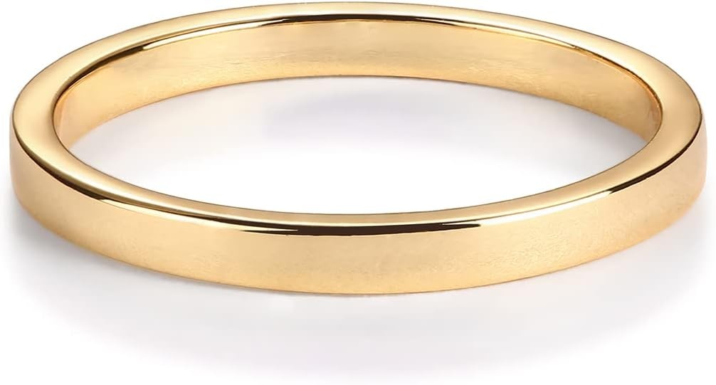 image:imagePAVOI 14K Gold Plated Twist Stacking Ring Bands for WomenYellow Gold