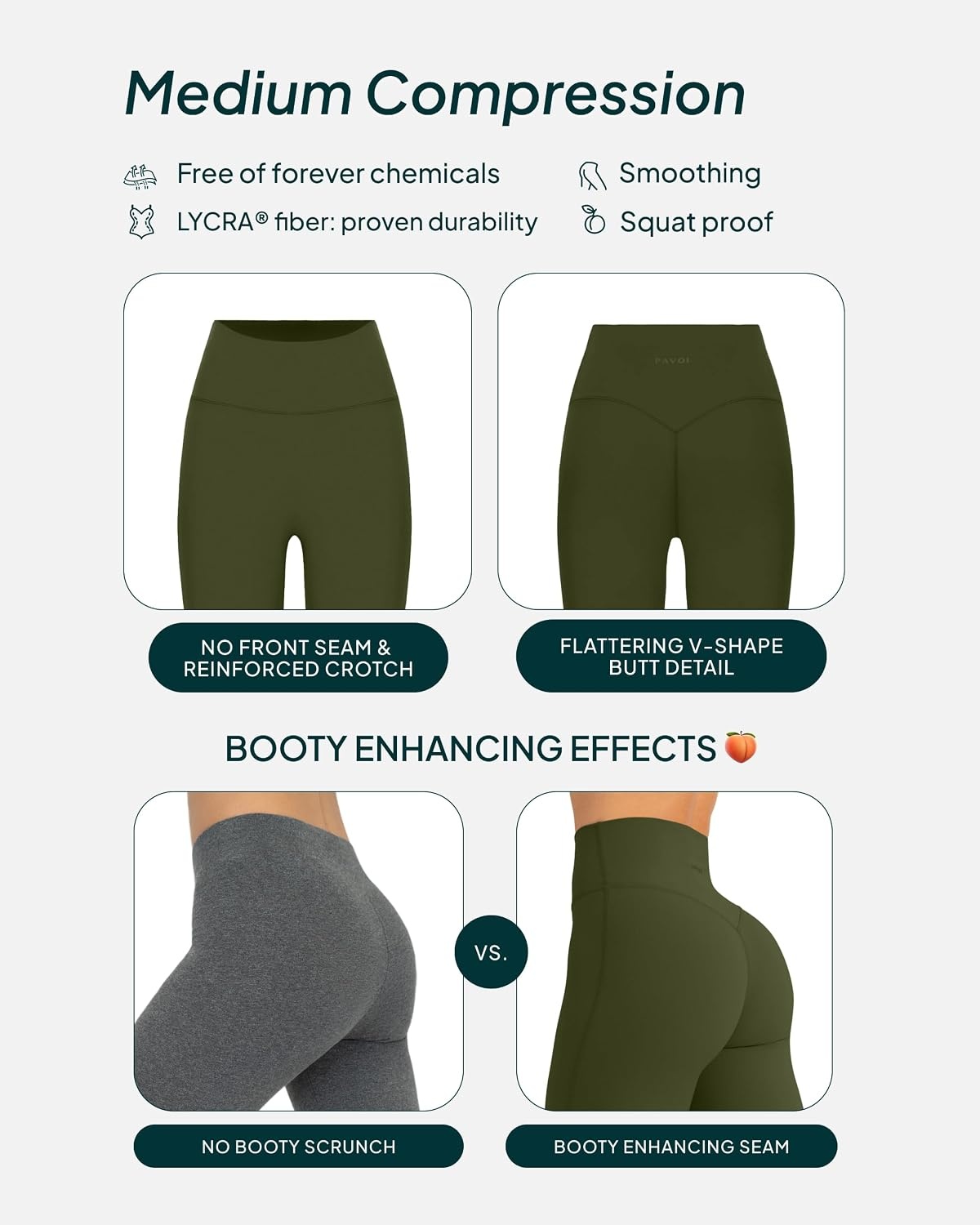 image:imagePAVOI ACTIVE Buttery Soft Workout Leggings for Women High Waisted No Front Seam Gym Leggings Yoga Pants FlexFlowArmy