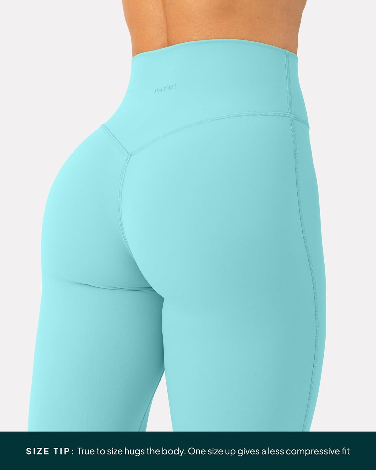 image:imagePAVOI ACTIVE Buttery Soft Workout Leggings for Women High Waisted No Front Seam Gym Leggings Yoga Pants FlexFlowCaribbean Sea