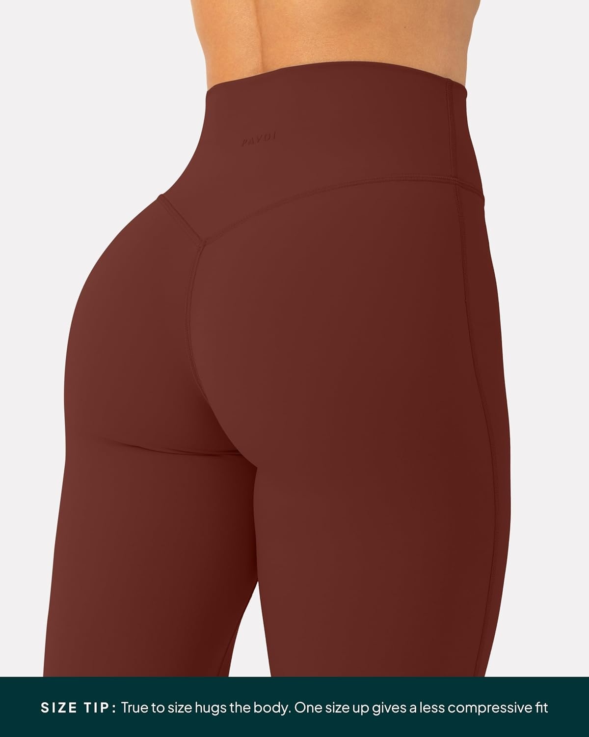 image:imagePAVOI ACTIVE Buttery Soft Workout Leggings for Women High Waisted No Front Seam Gym Leggings Yoga Pants FlexFlowChocolate
