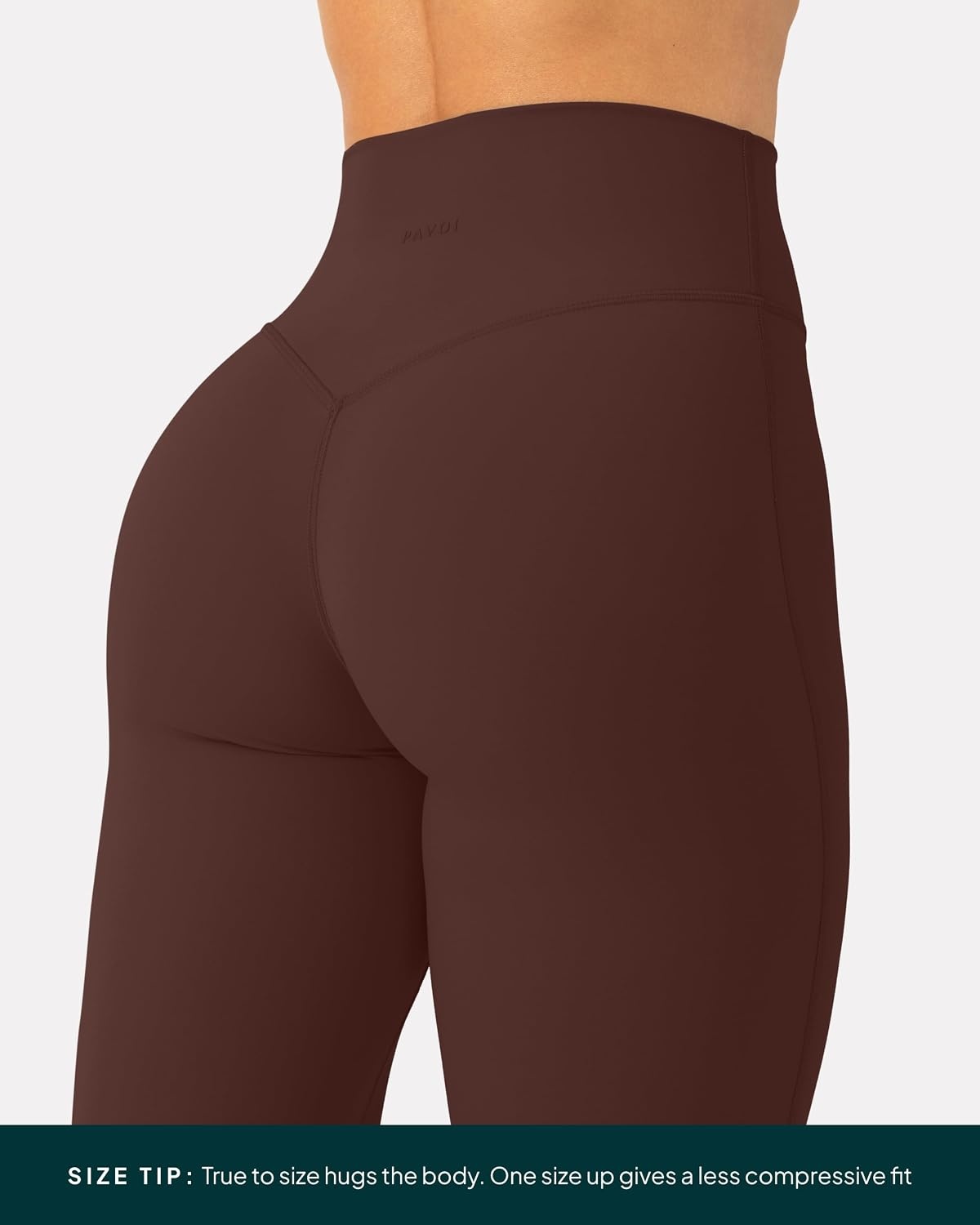 image:imagePAVOI ACTIVE Buttery Soft Workout Leggings for Women High Waisted No Front Seam Gym Leggings Yoga Pants FlexFlowCocoa
