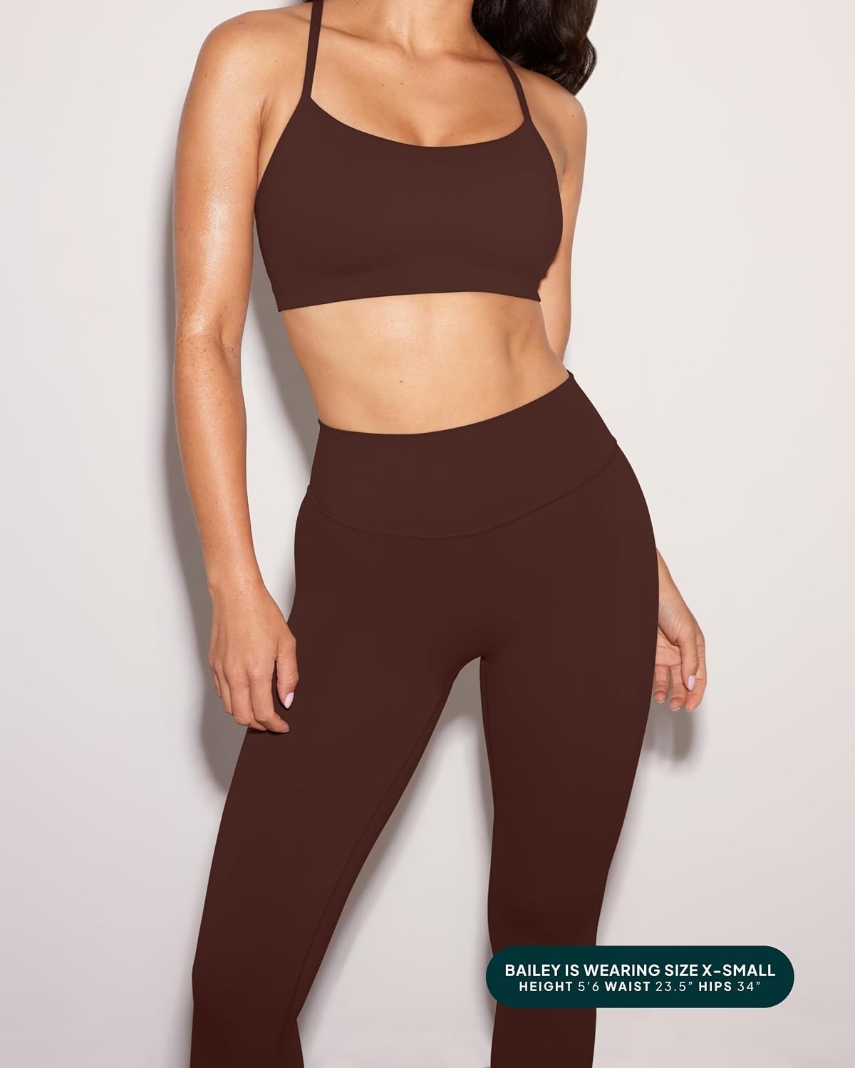 image:imagePAVOI ACTIVE Buttery Soft Workout Leggings for Women High Waisted No Front Seam Gym Leggings Yoga Pants FlexFlowCocoa