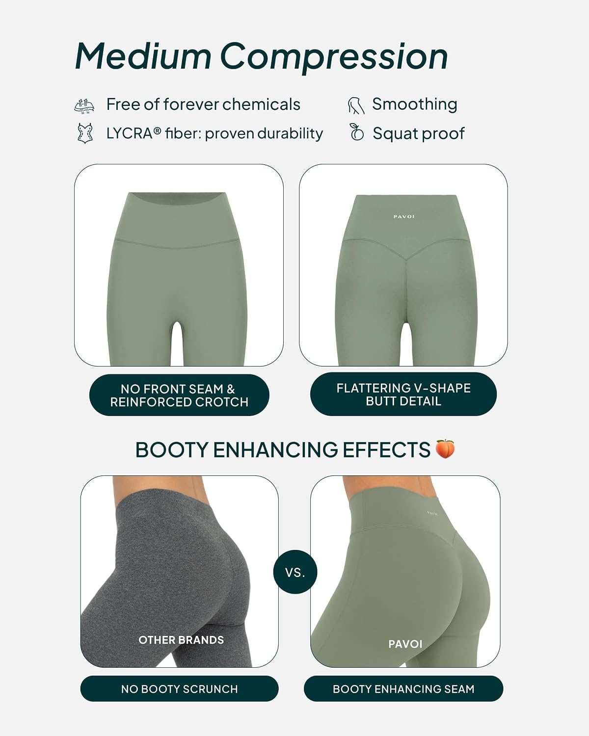 image:imagePAVOI ACTIVE Buttery Soft Workout Leggings for Women High Waisted No Front Seam Gym Leggings Yoga Pants FlexFlowJade