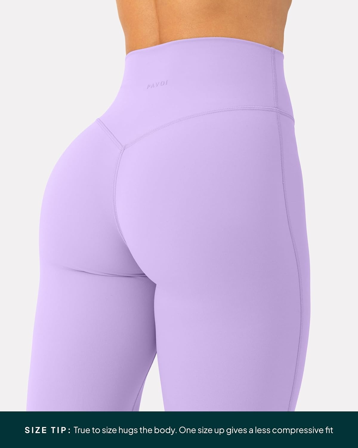 image:imagePAVOI ACTIVE Buttery Soft Workout Leggings for Women High Waisted No Front Seam Gym Leggings Yoga Pants FlexFlowLilac