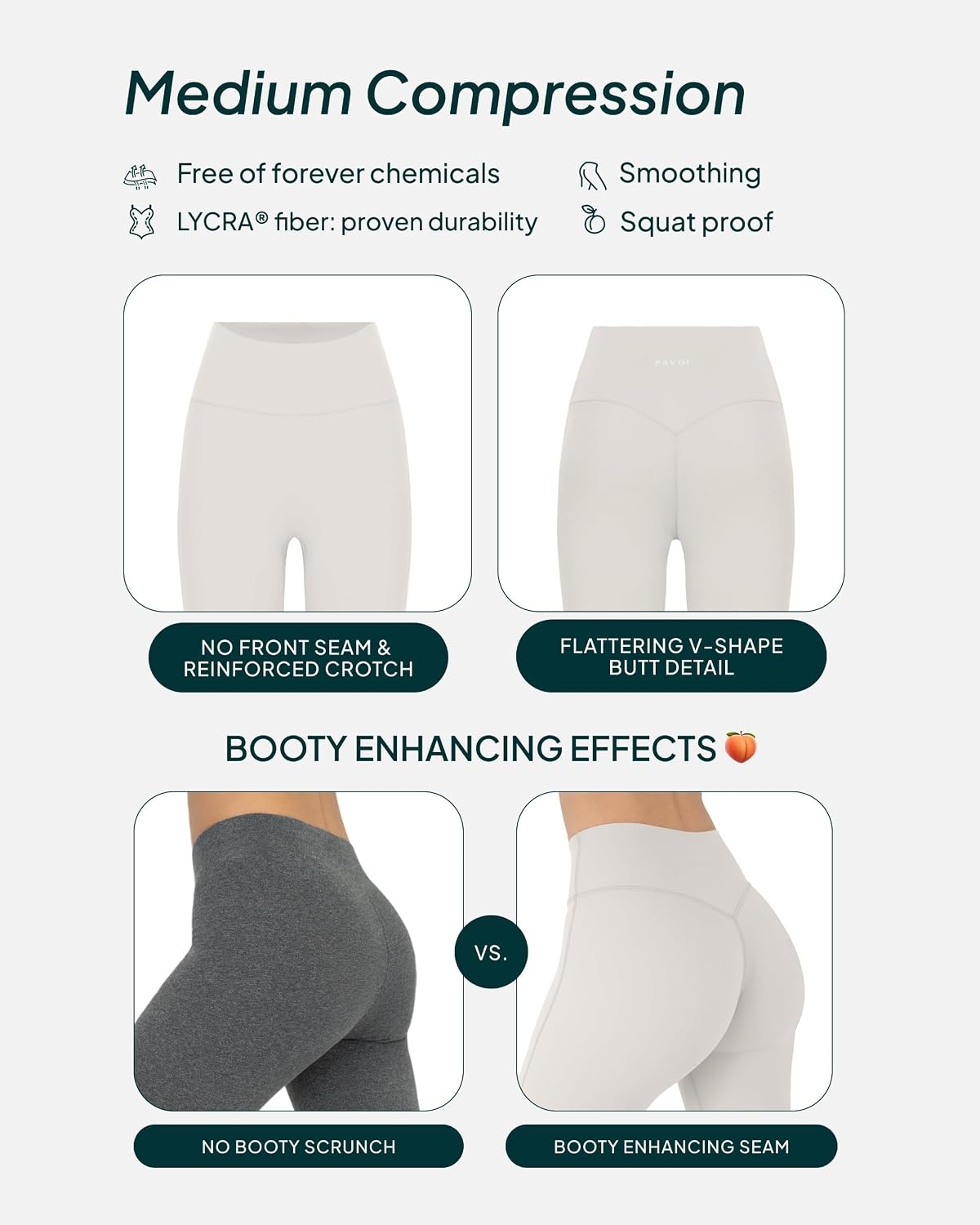 image:imagePAVOI ACTIVE Buttery Soft Workout Leggings for Women High Waisted No Front Seam Gym Leggings Yoga Pants FlexFlowMoon