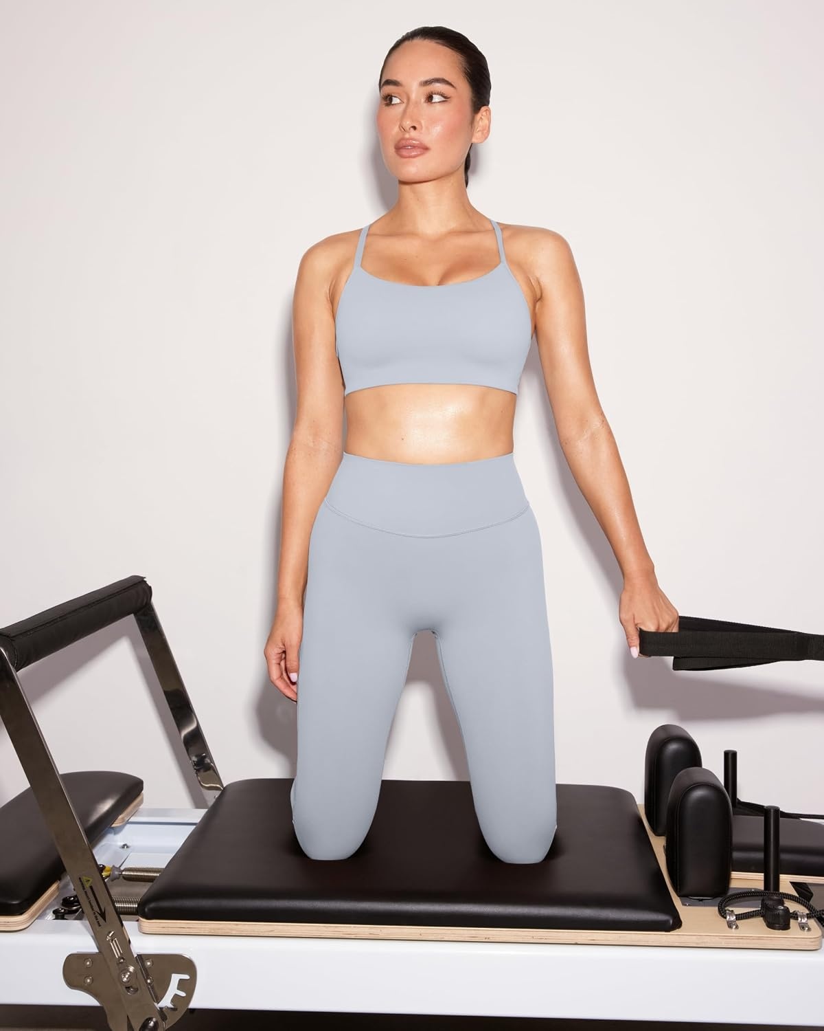 image:imagePAVOI ACTIVE Buttery Soft Workout Leggings for Women High Waisted No Front Seam Gym Leggings Yoga Pants FlexFlowSilver