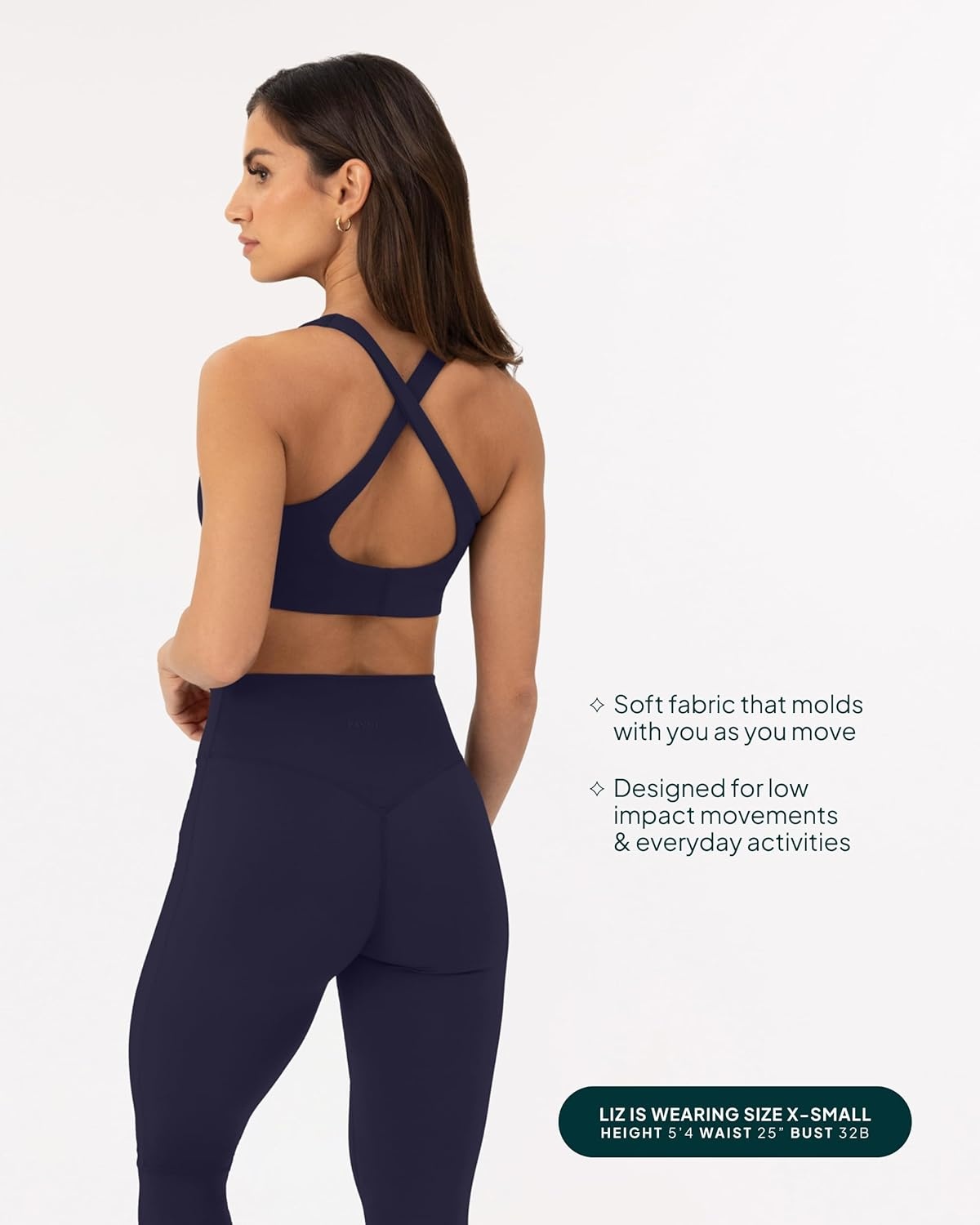image:imagePAVOI ACTIVE Criss Cross Back High Impact Sports Bras for Women High Support Scoop Neck Padded Workout Bra FlexFlowTwilight