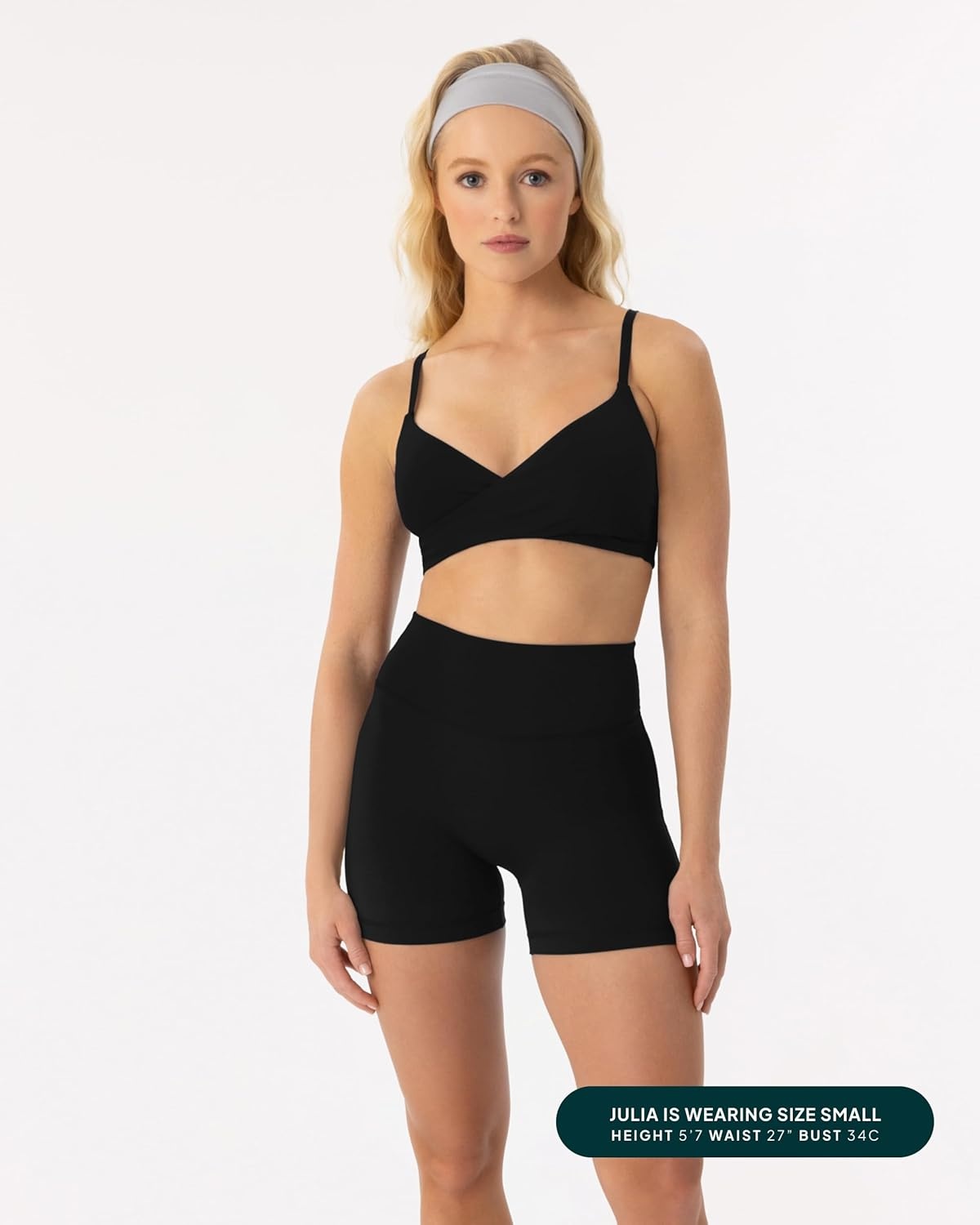 image:imagePAVOI ACTIVE CrossOver Sports Bra for Women Low Support Adjustable Cami Straps Cross Front Workout Yoga Bras FlexFlowBlack