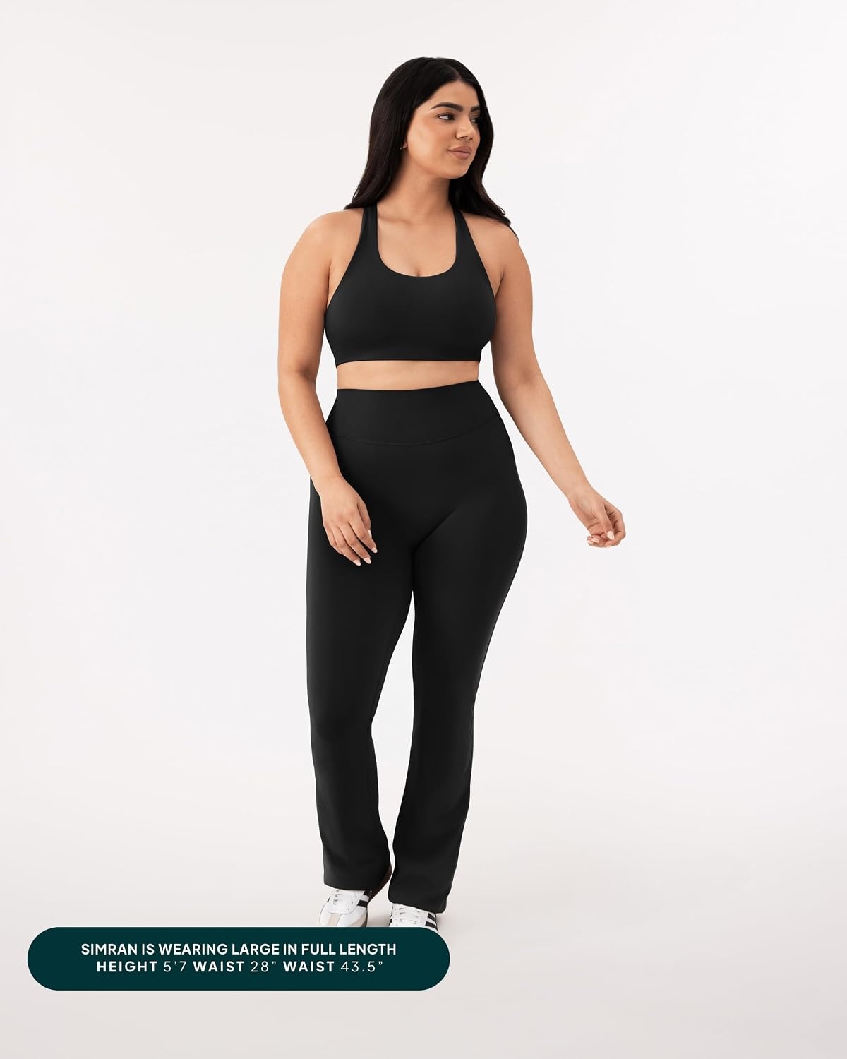 image:imagePAVOI ACTIVE High Waisted Flare Leggings for Women Buttery Soft Bell Bottom Workout Flared Wide Leg Yoga Pants FlexFlowBlack
