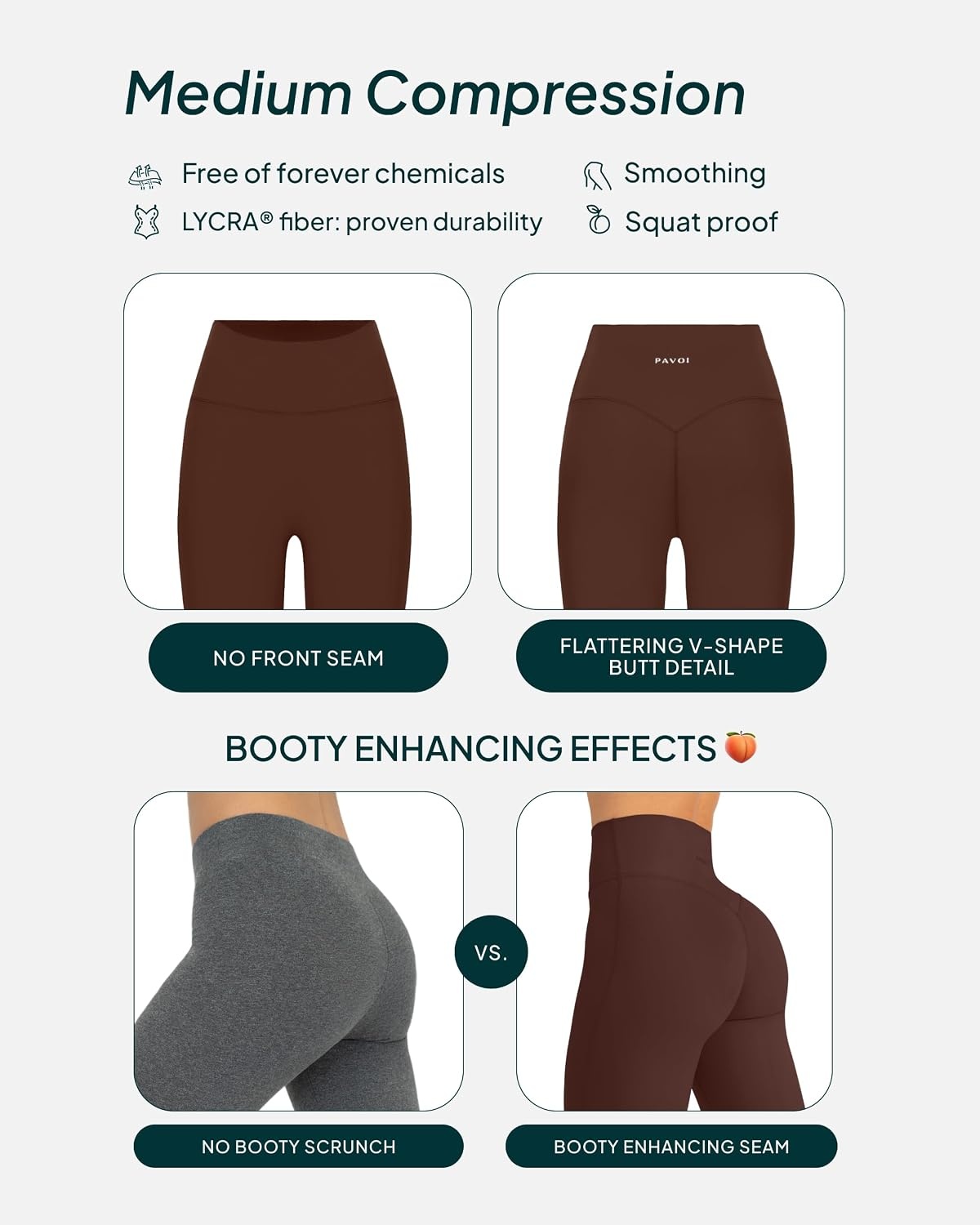 image:imagePAVOI ACTIVE High Waisted Flare Leggings for Women Buttery Soft Bell Bottom Workout Flared Wide Leg Yoga Pants FlexFlowCocoa