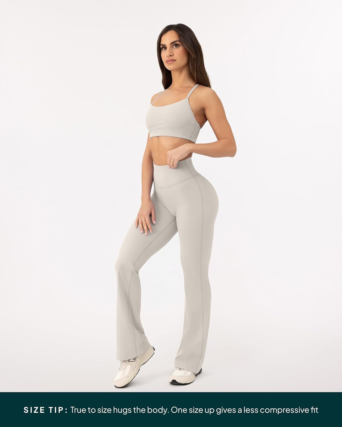 image:imagePAVOI ACTIVE High Waisted Flare Leggings for Women Buttery Soft Bell Bottom Workout Flared Wide Leg Yoga Pants FlexFlowMoon