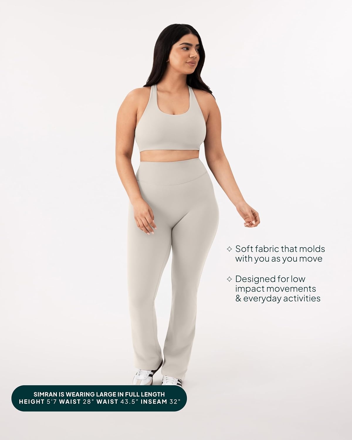 image:imagePAVOI ACTIVE High Waisted Flare Leggings for Women Buttery Soft Bell Bottom Workout Flared Wide Leg Yoga Pants FlexFlowMoon