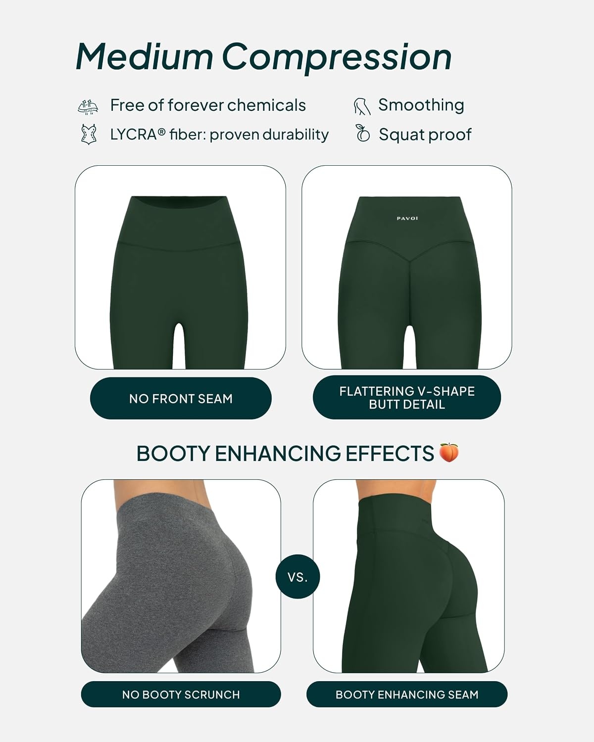 image:imagePAVOI ACTIVE High Waisted Flare Leggings for Women Buttery Soft Bell Bottom Workout Flared Wide Leg Yoga Pants FlexFlowPine Green
