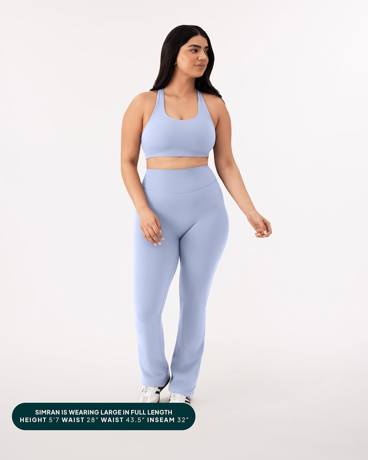 image:imagePAVOI ACTIVE High Waisted Flare Leggings for Women Buttery Soft Bell Bottom Workout Flared Wide Leg Yoga Pants FlexFlowSeabreeze