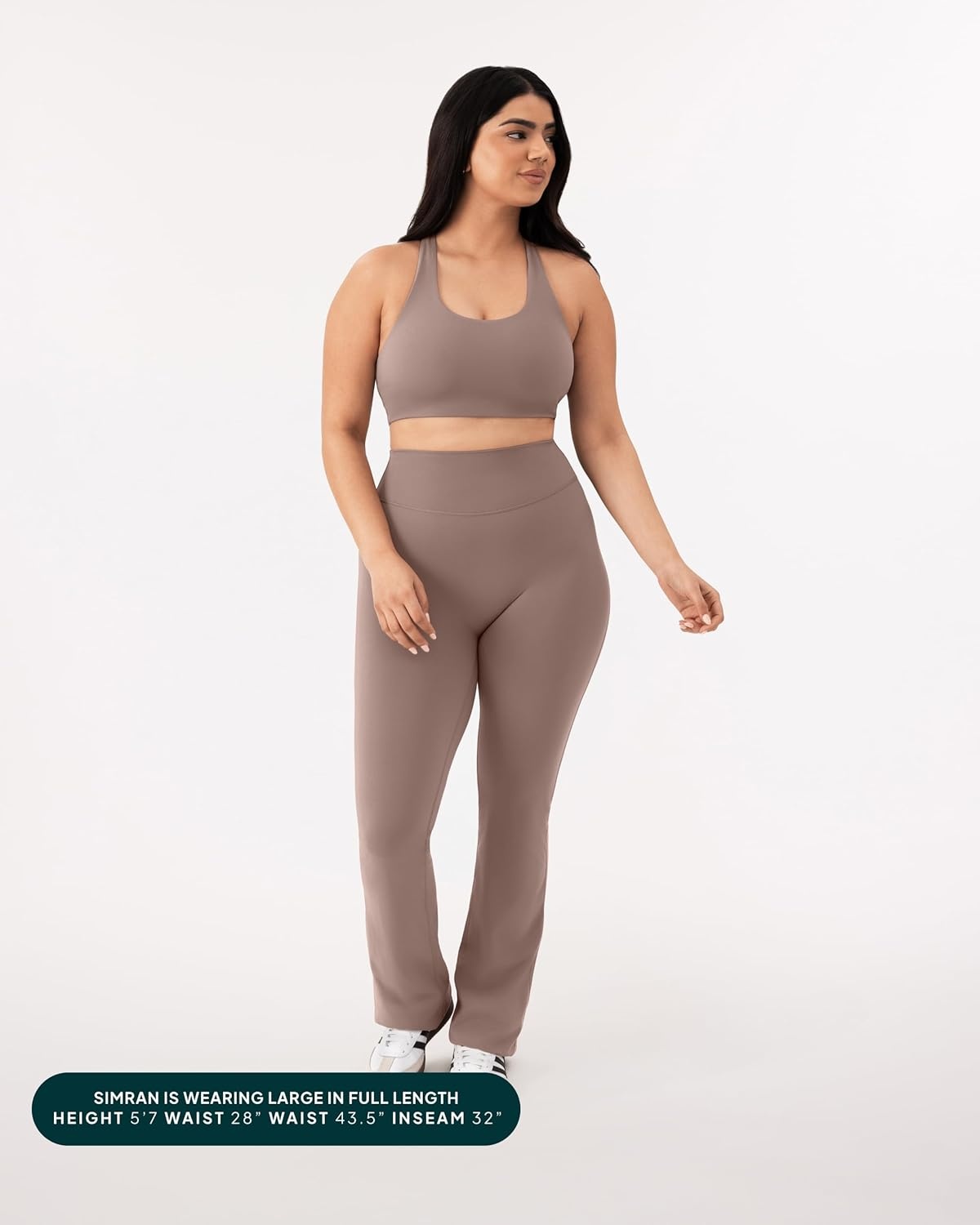 image:imagePAVOI ACTIVE High Waisted Flare Leggings for Women Buttery Soft Bell Bottom Workout Flared Wide Leg Yoga Pants FlexFlowTeak