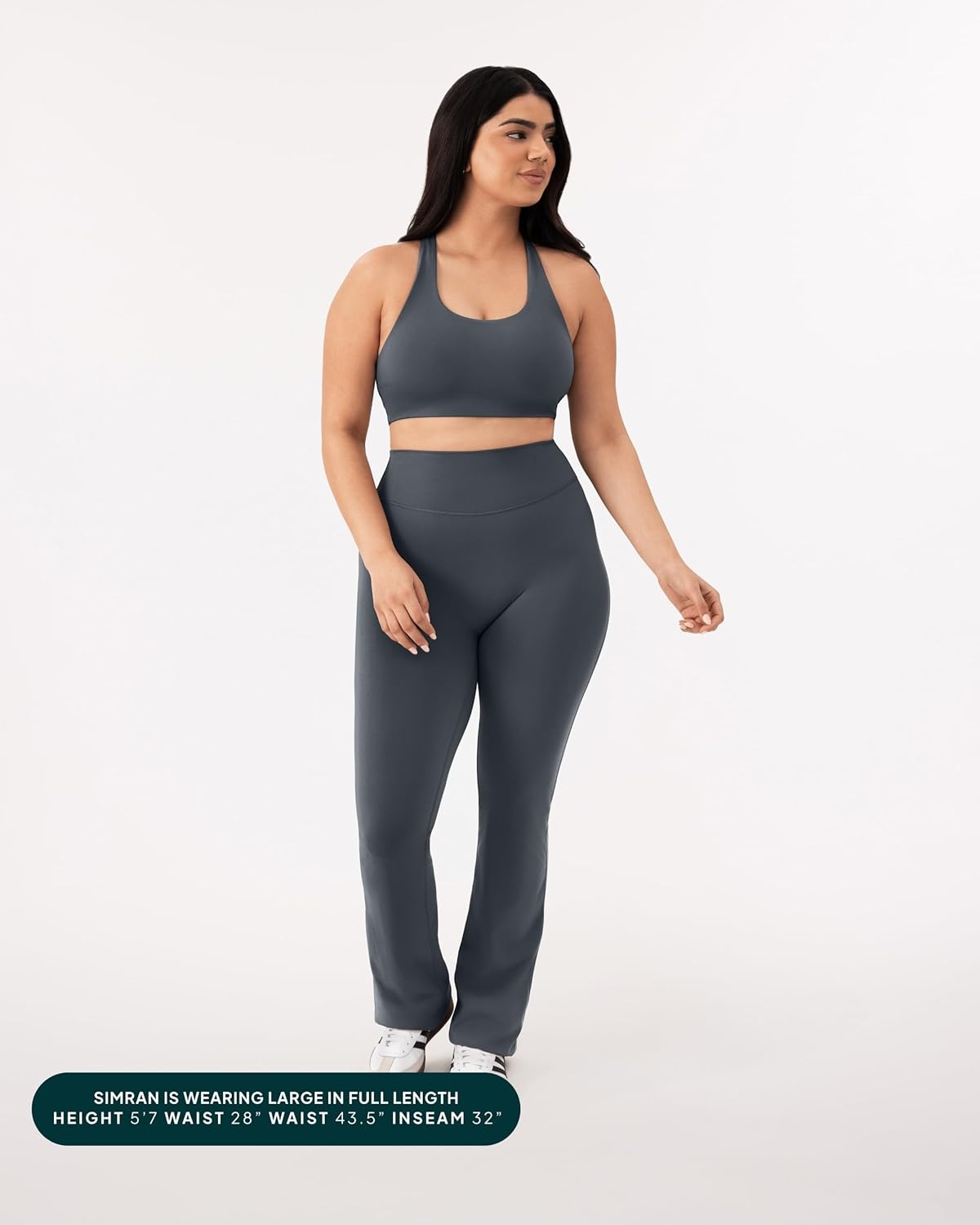 image:imagePAVOI ACTIVE High Waisted Flare Leggings for Women Buttery Soft Bell Bottom Workout Flared Wide Leg Yoga Pants FlexFlowThunder
