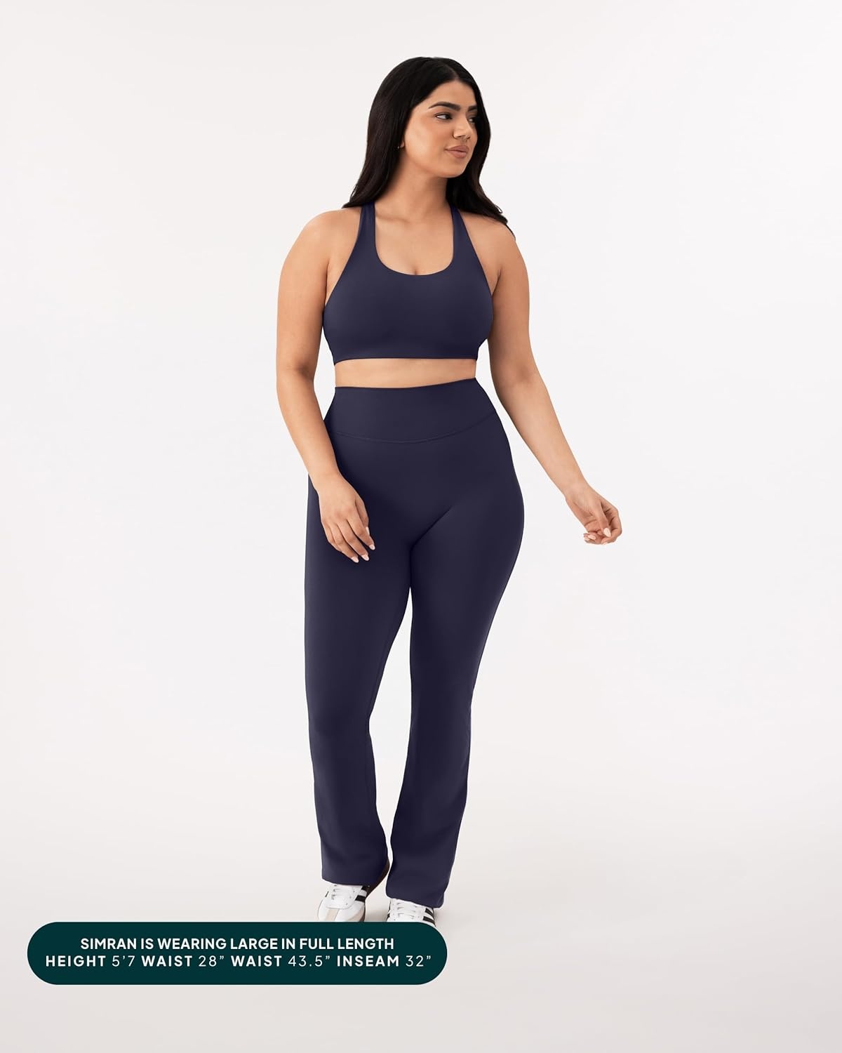 image:imagePAVOI ACTIVE High Waisted Flare Leggings for Women Buttery Soft Bell Bottom Workout Flared Wide Leg Yoga Pants FlexFlowTwilight