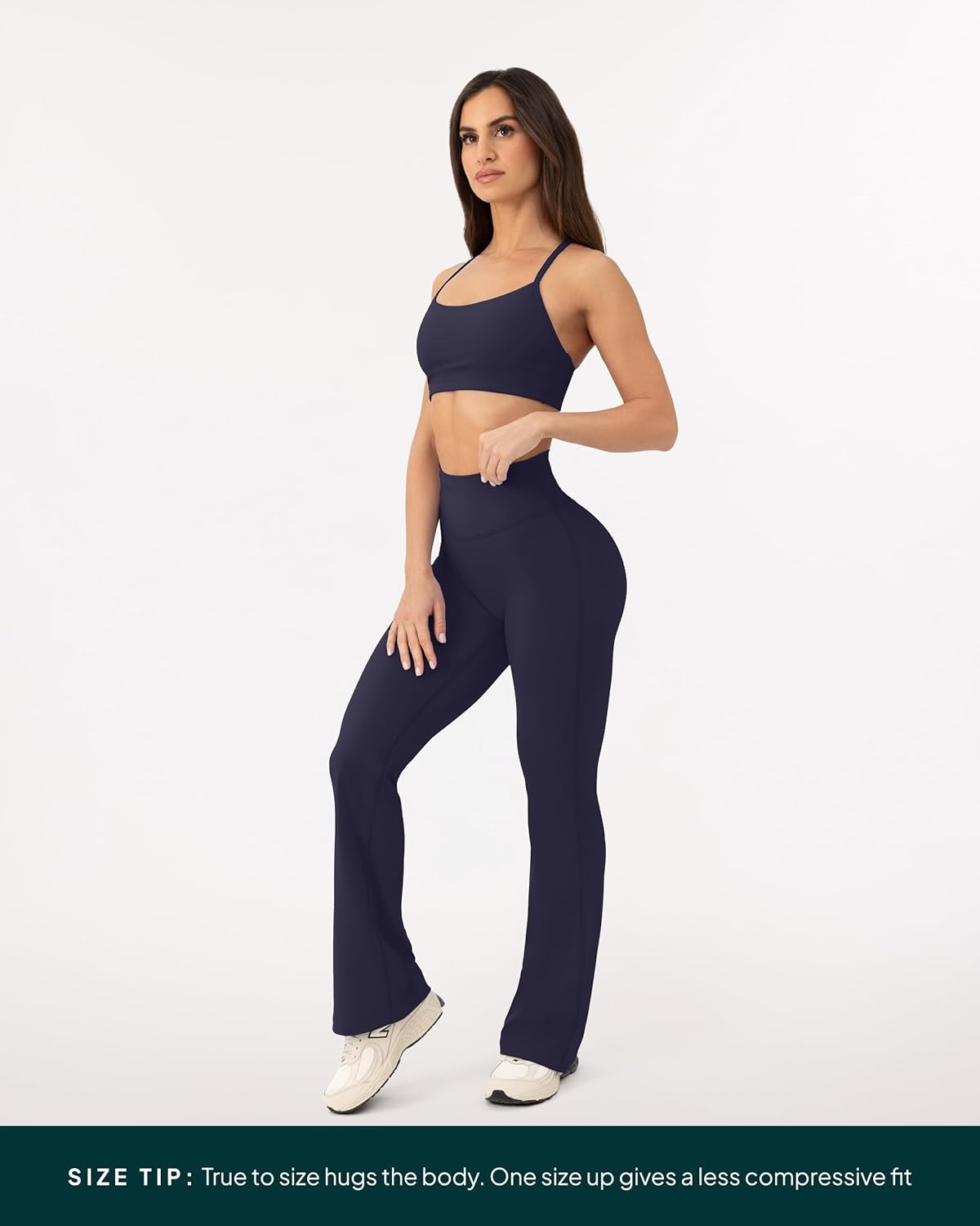image:imagePAVOI ACTIVE High Waisted Flare Leggings for Women Buttery Soft Bell Bottom Workout Flared Wide Leg Yoga Pants FlexFlowTwilight