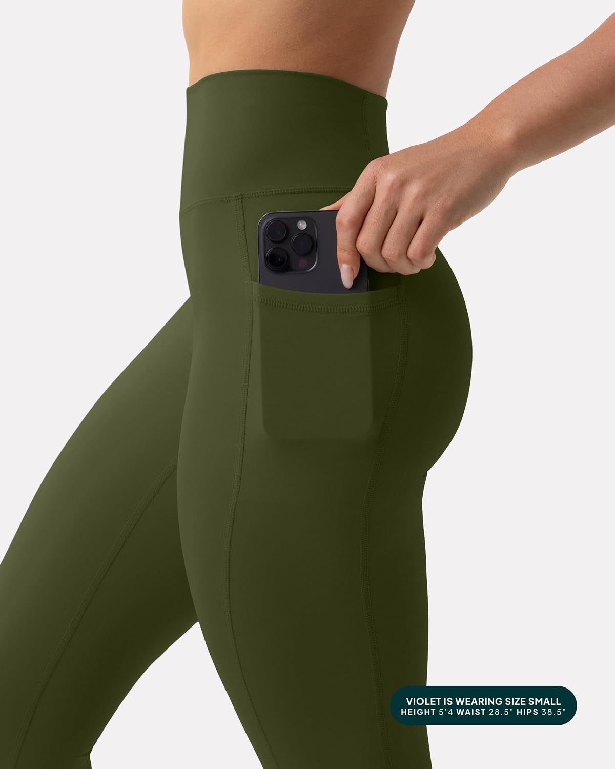 image:imagePAVOI ACTIVE Leggings with Pockets Compressive High Waisted Butt Sculpting Womens Full Length Workout Pants HiPerformArmy