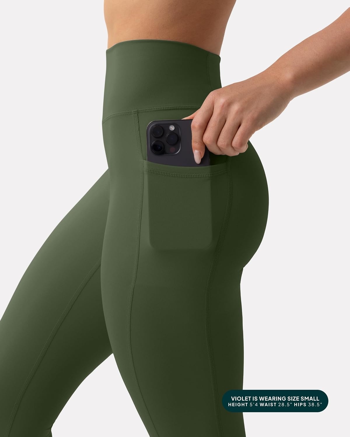 image:imagePAVOI ACTIVE Leggings with Pockets Compressive High Waisted Butt Sculpting Womens Full Length Workout Pants HiPerformArmy