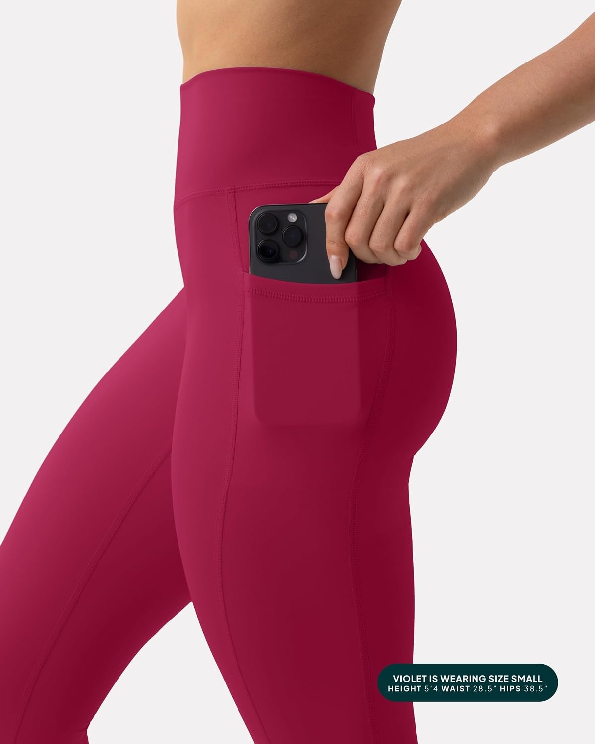 image:imagePAVOI ACTIVE Leggings with Pockets Compressive High Waisted Butt Sculpting Womens Full Length Workout Pants HiPerformBerry