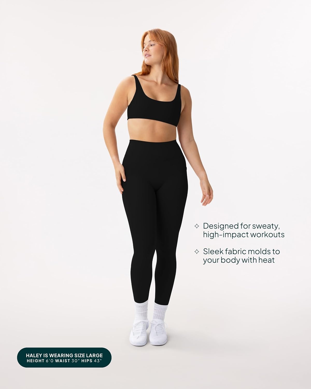 image:imagePAVOI ACTIVE Leggings with Pockets Compressive High Waisted Butt Sculpting Womens Full Length Workout Pants HiPerformBlack