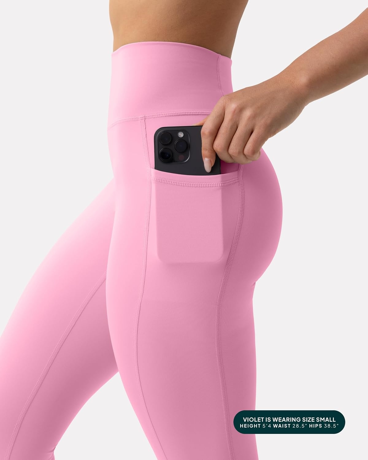 image:imagePAVOI ACTIVE Leggings with Pockets Compressive High Waisted Butt Sculpting Womens Full Length Workout Pants HiPerformPetal