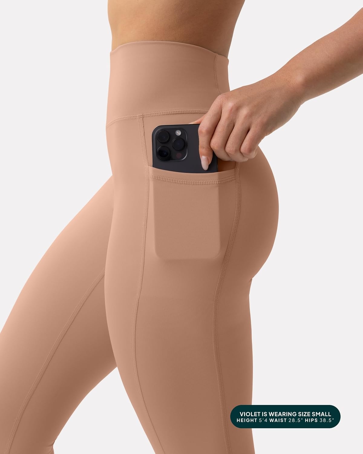 image:imagePAVOI ACTIVE Leggings with Pockets Compressive High Waisted Butt Sculpting Womens Full Length Workout Pants HiPerformSienna
