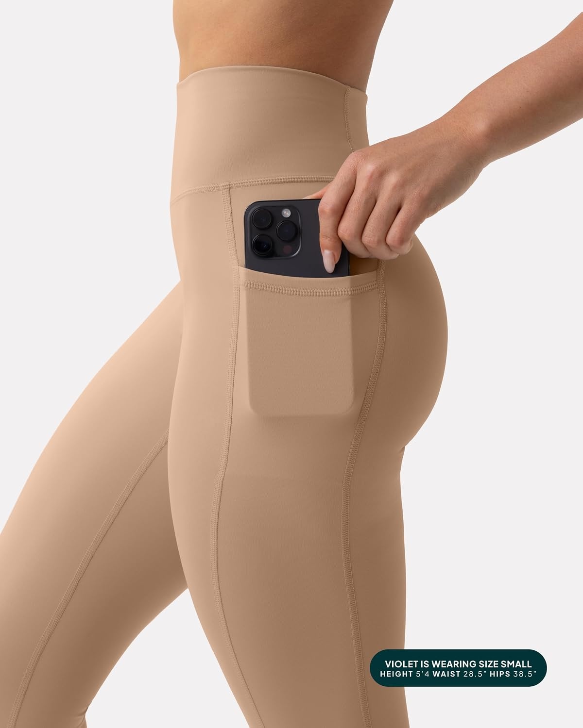 image:imagePAVOI ACTIVE Leggings with Pockets Compressive High Waisted Butt Sculpting Womens Full Length Workout Pants HiPerformSienna