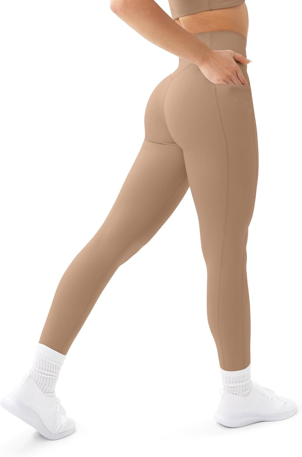 image:imagePAVOI ACTIVE Leggings with Pockets Compressive High Waisted Butt Sculpting Womens Full Length Workout Pants HiPerformSienna