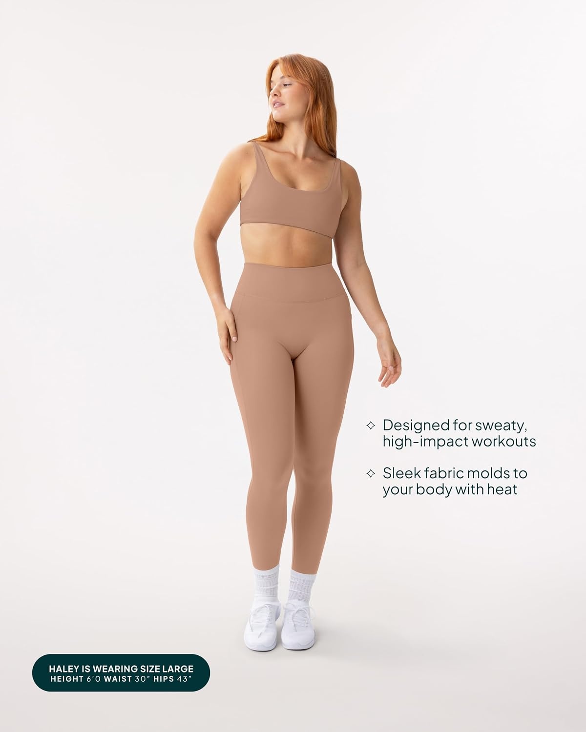 image:imagePAVOI ACTIVE Leggings with Pockets Compressive High Waisted Butt Sculpting Womens Full Length Workout Pants HiPerformSienna