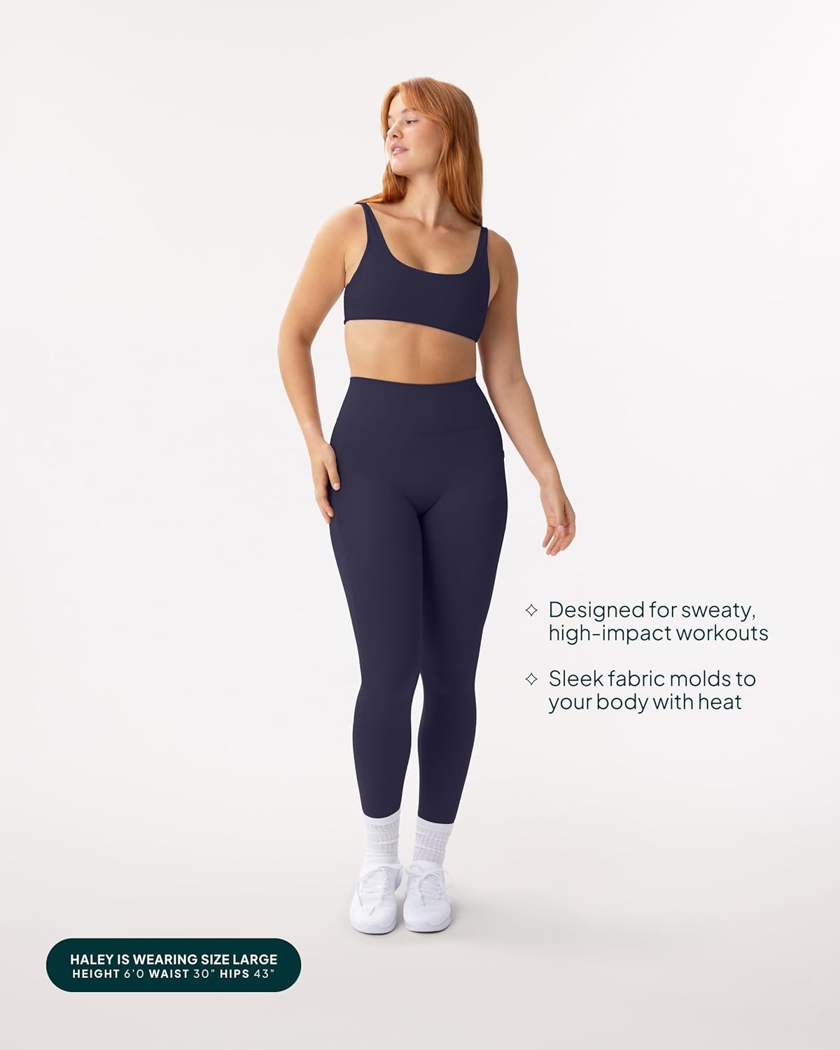 image:imagePAVOI ACTIVE Leggings with Pockets Compressive High Waisted Butt Sculpting Womens Full Length Workout Pants HiPerformTwilight