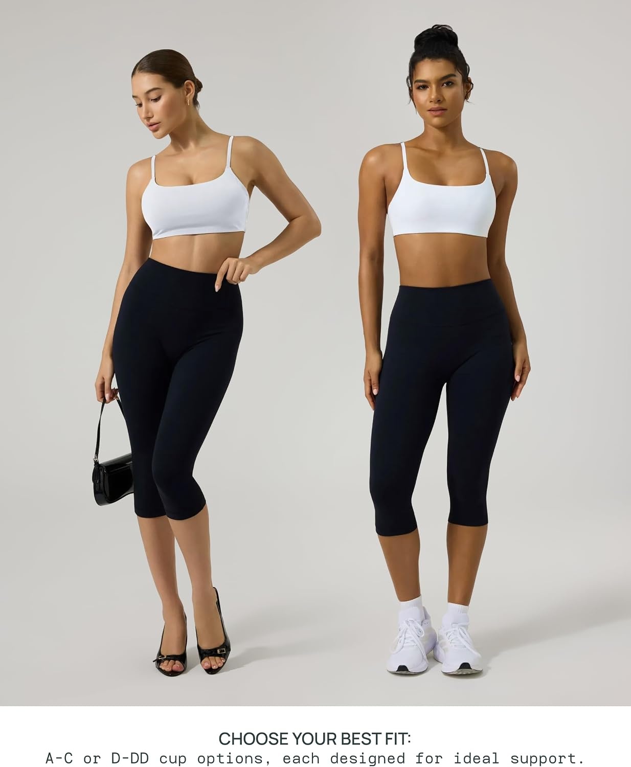 image:imagePAVOI ACTIVE Low Square Neck Sports Bra Adjustable Thin Straps Workout Square Neck Bra for Women Removable Pads FlexFlowWhite