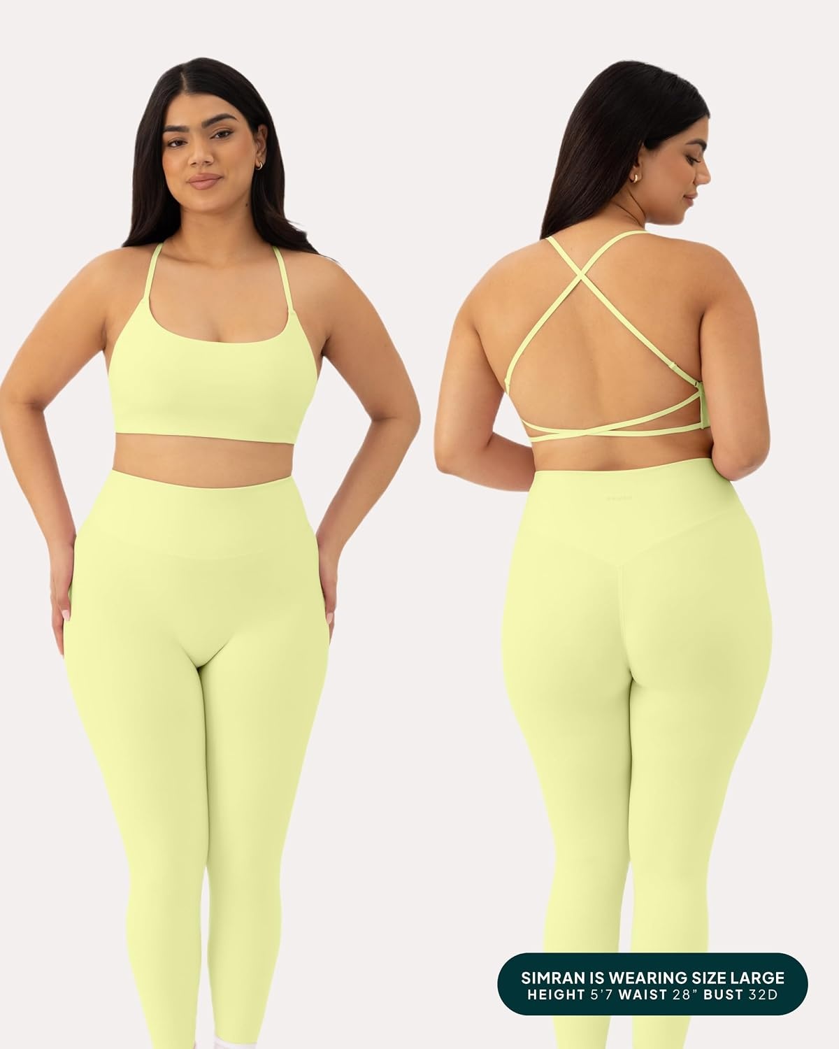 image:imagePAVOI ACTIVE Open Back Strappy Yoga Workout Bras for Women Low Support CrissCross Sports Gym Bra Removable Pads FlexFlowLemonade