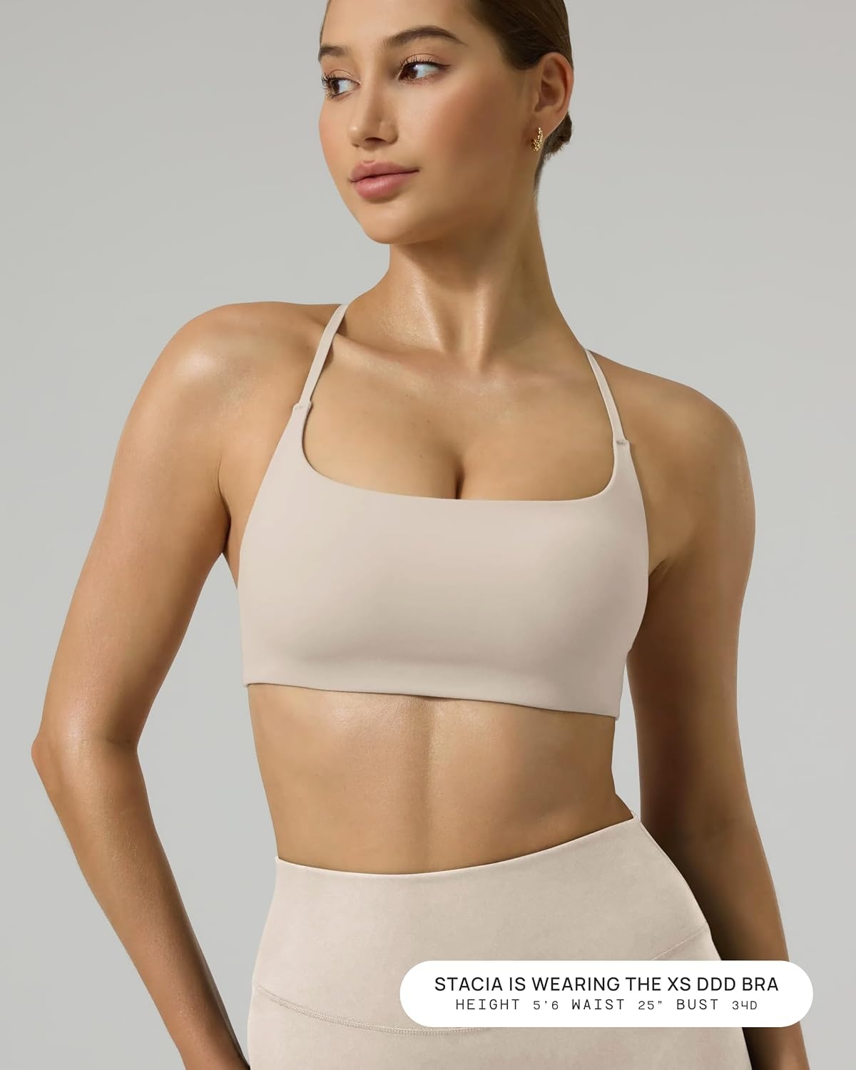 image:imagePAVOI ACTIVE Open Back Strappy Yoga Workout Bras for Women Low Support CrissCross Sports Gym Bra Removable Pads FlexFlowMoon