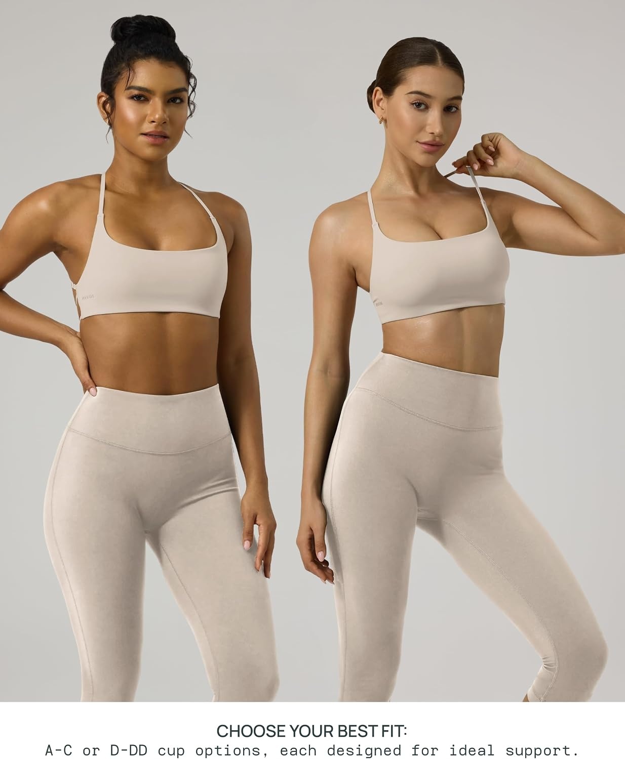 image:imagePAVOI ACTIVE Open Back Strappy Yoga Workout Bras for Women Low Support CrissCross Sports Gym Bra Removable Pads FlexFlowMoon