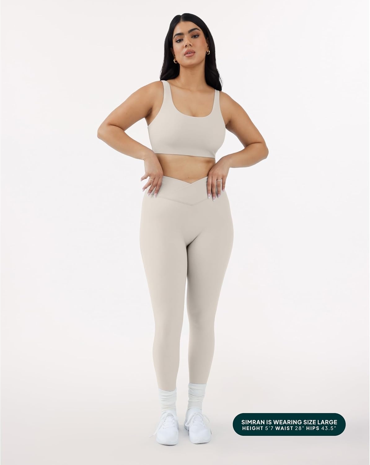 image:imagePAVOI ACTIVE Pilates Crossover Leggings for Women Buttery Soft High Waisted V Cut Cross Waist Workout Yoga Pants FlexFlowMoon