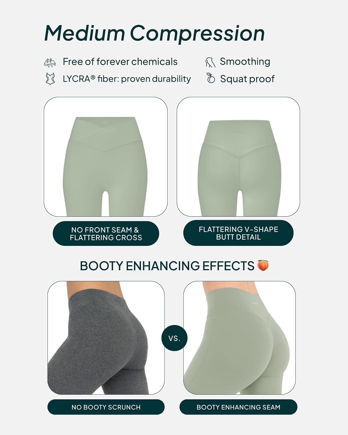 image:imagePAVOI ACTIVE Pilates Crossover Leggings for Women Buttery Soft High Waisted V Cut Cross Waist Workout Yoga Pants FlexFlowSage