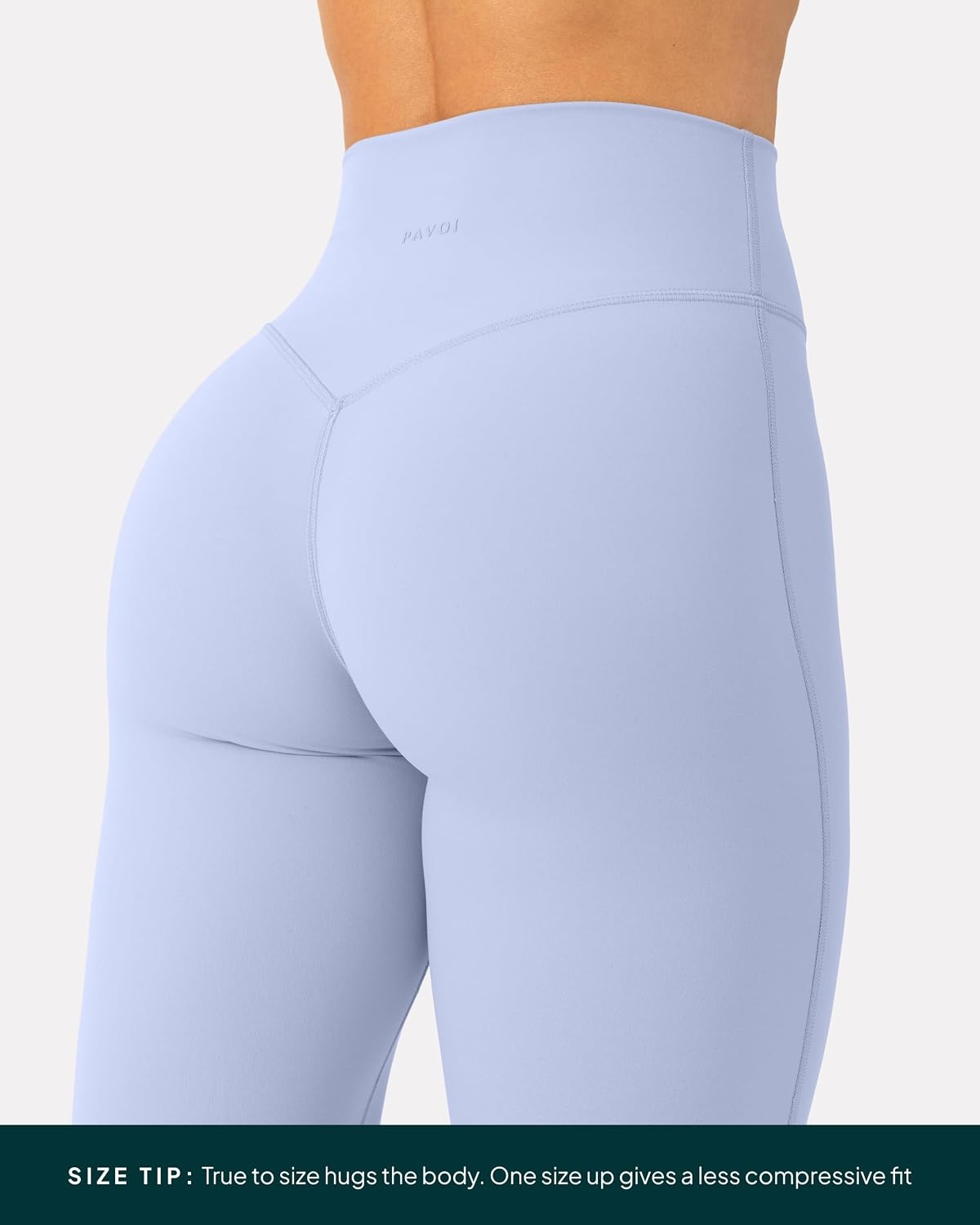 image:imagePAVOI ACTIVE Pilates Crossover Leggings for Women Buttery Soft High Waisted V Cut Cross Waist Workout Yoga Pants FlexFlowSeabreeze