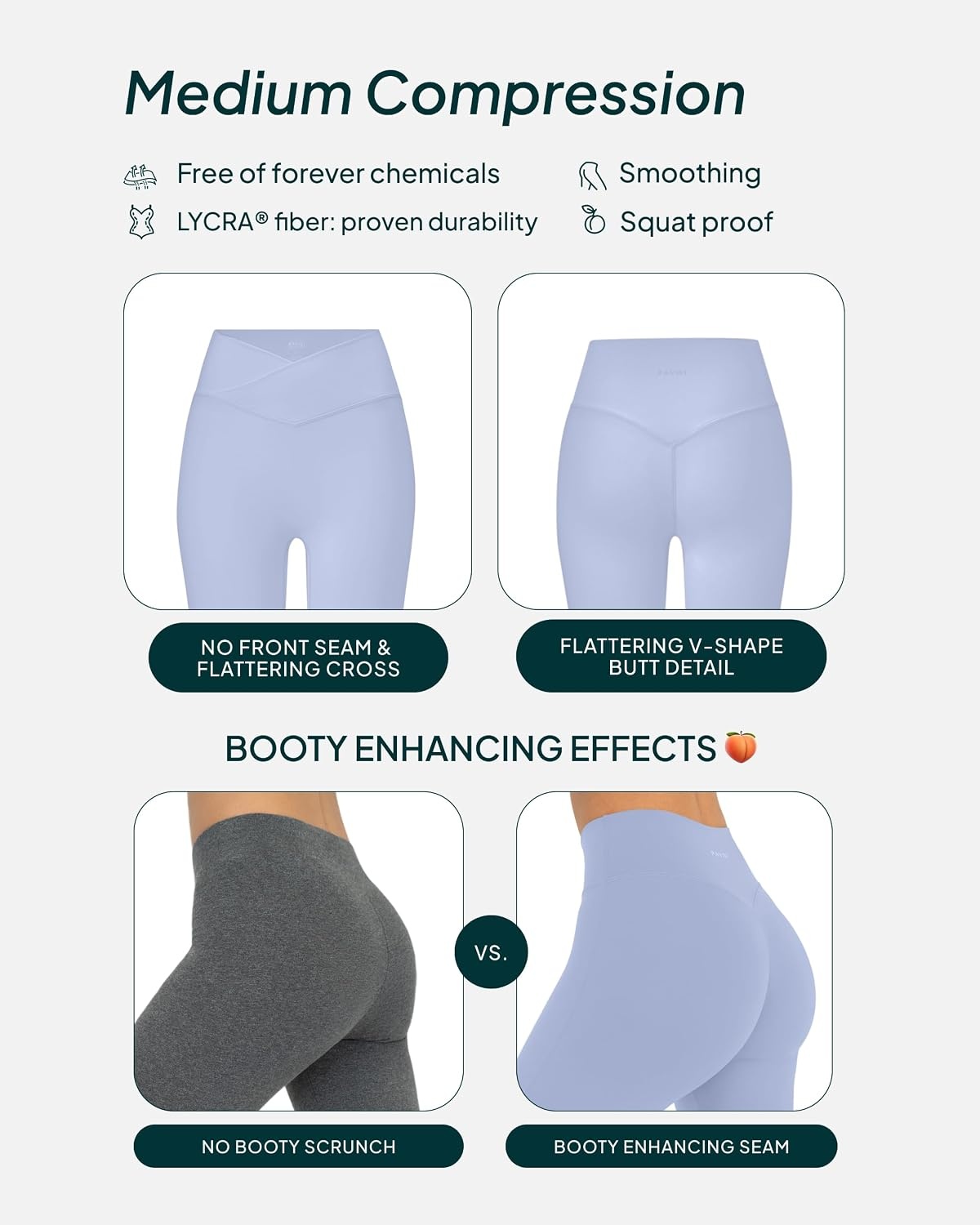 image:imagePAVOI ACTIVE Pilates Crossover Leggings for Women Buttery Soft High Waisted V Cut Cross Waist Workout Yoga Pants FlexFlowSeabreeze
