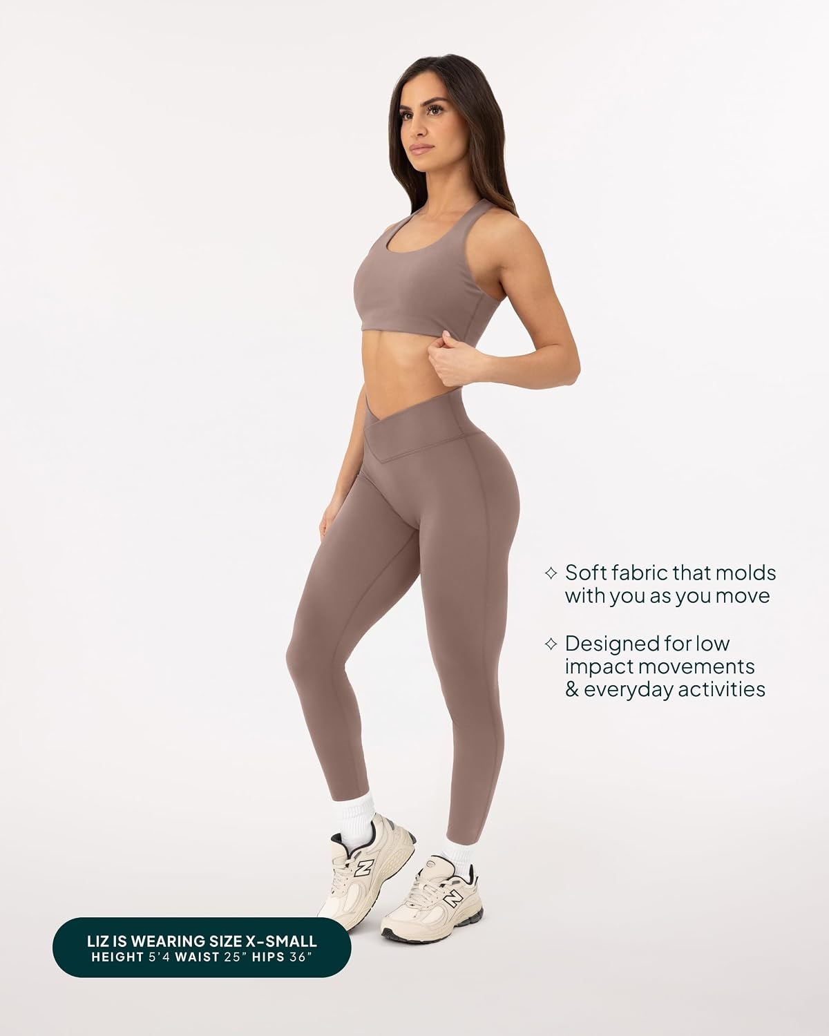 image:imagePAVOI ACTIVE Pilates Crossover Leggings for Women Buttery Soft High Waisted V Cut Cross Waist Workout Yoga Pants FlexFlowTeak