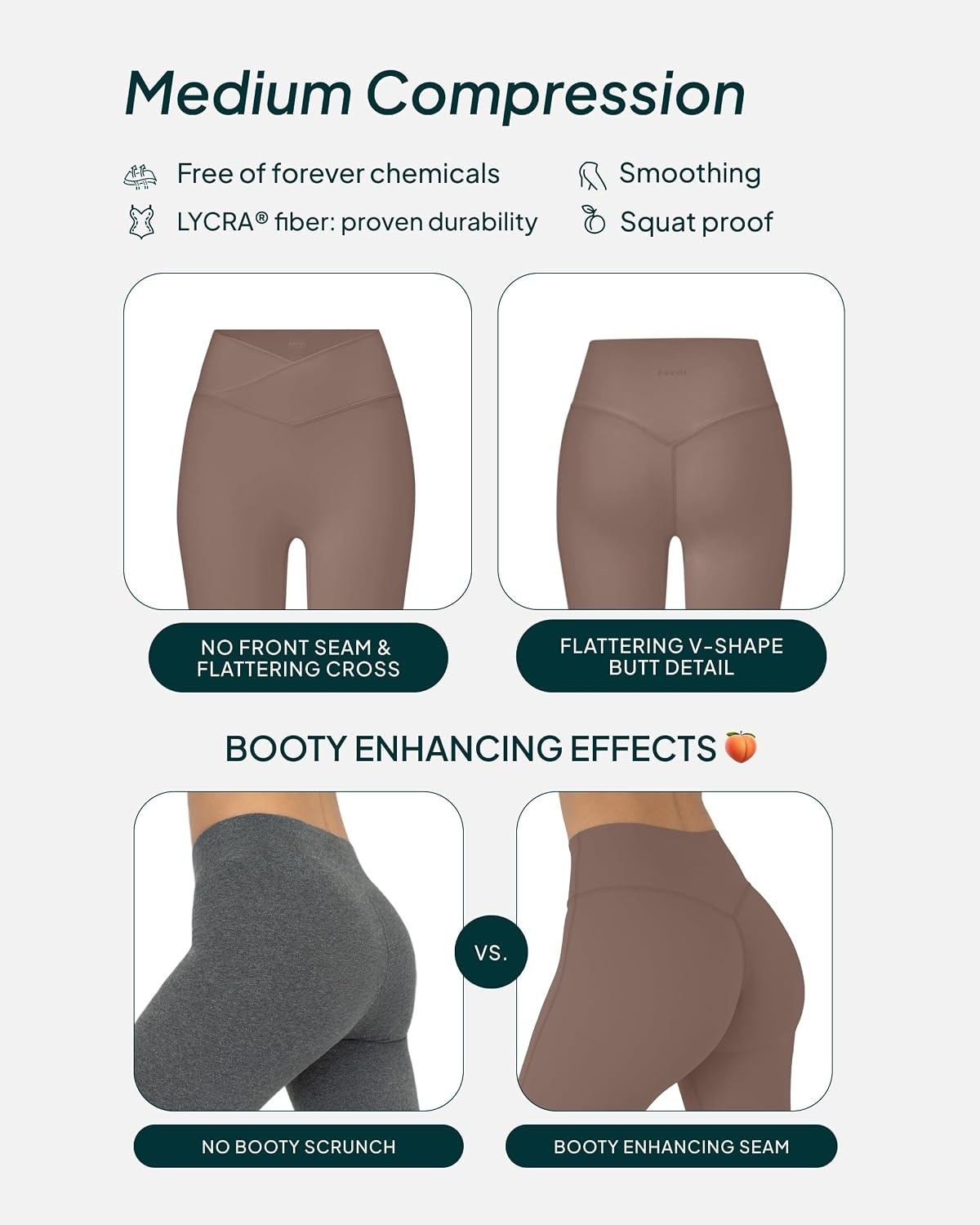 image:imagePAVOI ACTIVE Pilates Crossover Leggings for Women Buttery Soft High Waisted V Cut Cross Waist Workout Yoga Pants FlexFlowTeak