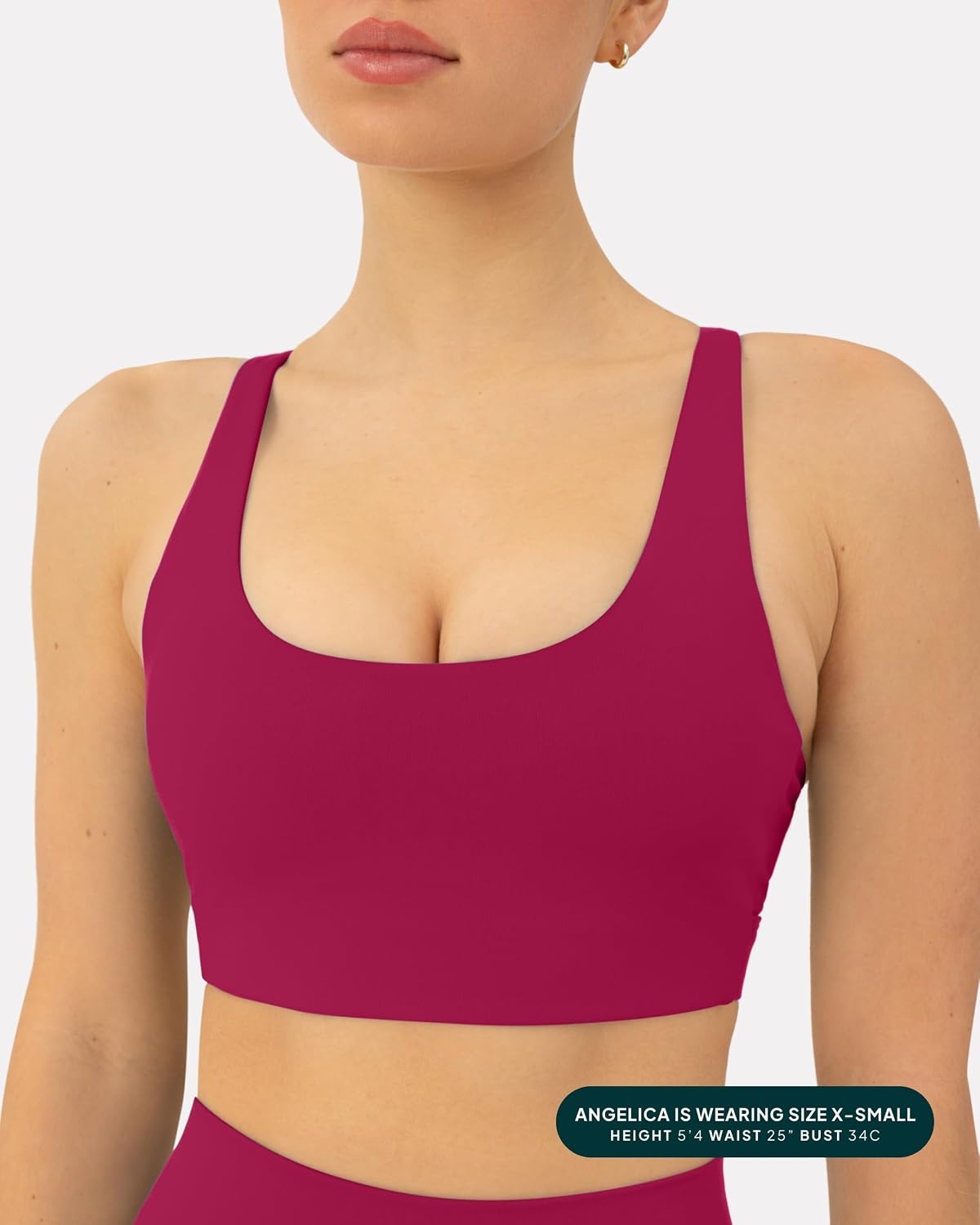 image:imagePAVOI ACTIVE Racerback Adjustable Sports Bra for Women High Support Convertible Straps High Impact Workout Bras HiPerformBerry