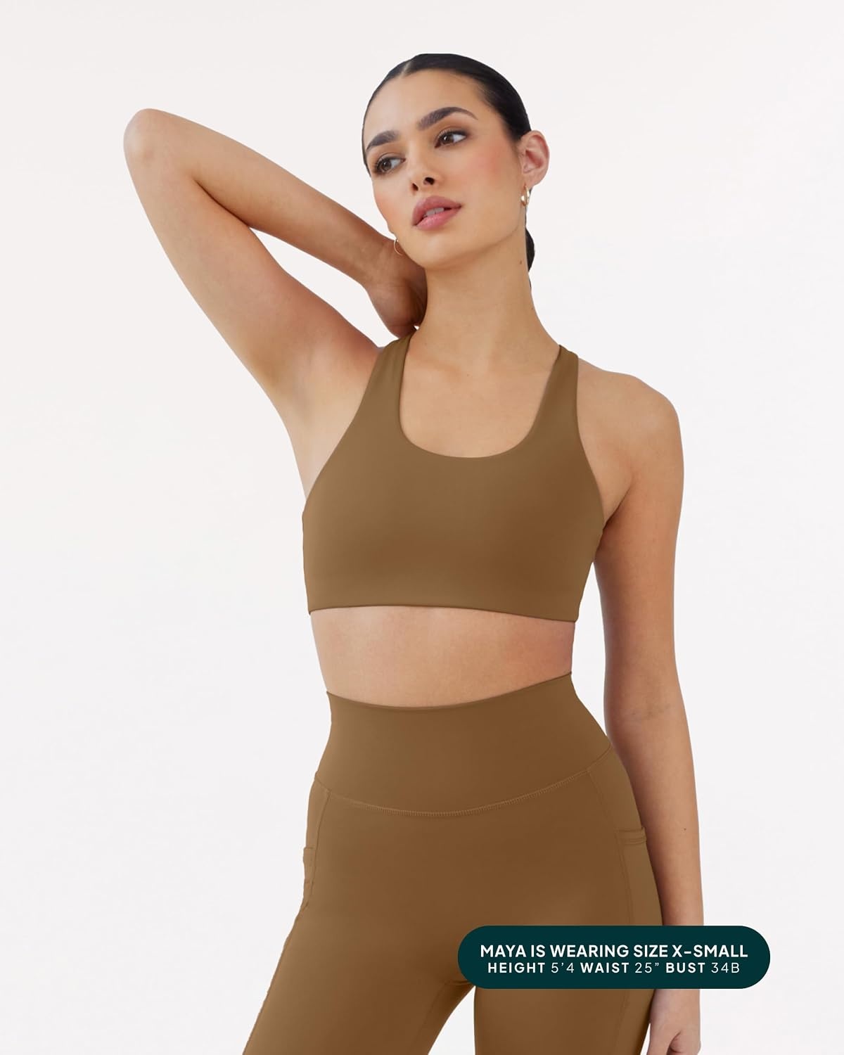 image:imagePAVOI ACTIVE Racerback Supportive Sports Bras for Women High Support Scoop Neck Gym Workout Bra Removable Pads HiPerformCafe