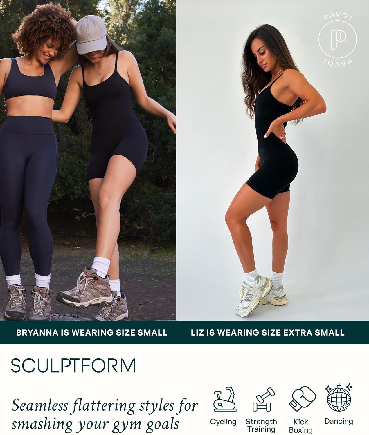 image:imagePAVOI ACTIVE Seamless OnePiece Romper Butt Sculpting Waist Compression Womens 5 Workout Shaping Jumpsuit SculptFormPink
