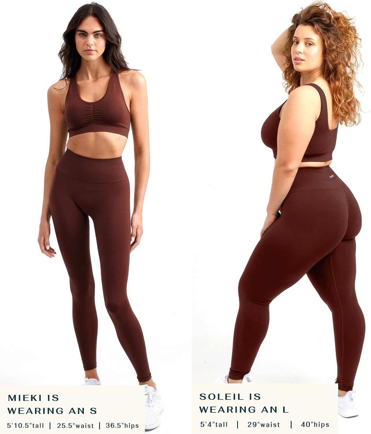 image:imagePAVOI ACTIVE Seamless Scrunch Butt Leggings High Waisted Compression Sculpting Women Full Length Workout Pants SculptFormBrown